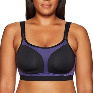 Arabella active fit bra black blue new 34 DD